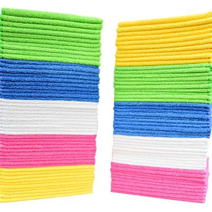 50 Microfiber Cleaning Cloths