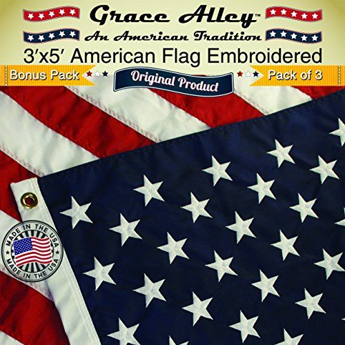 3-Pack American Flags