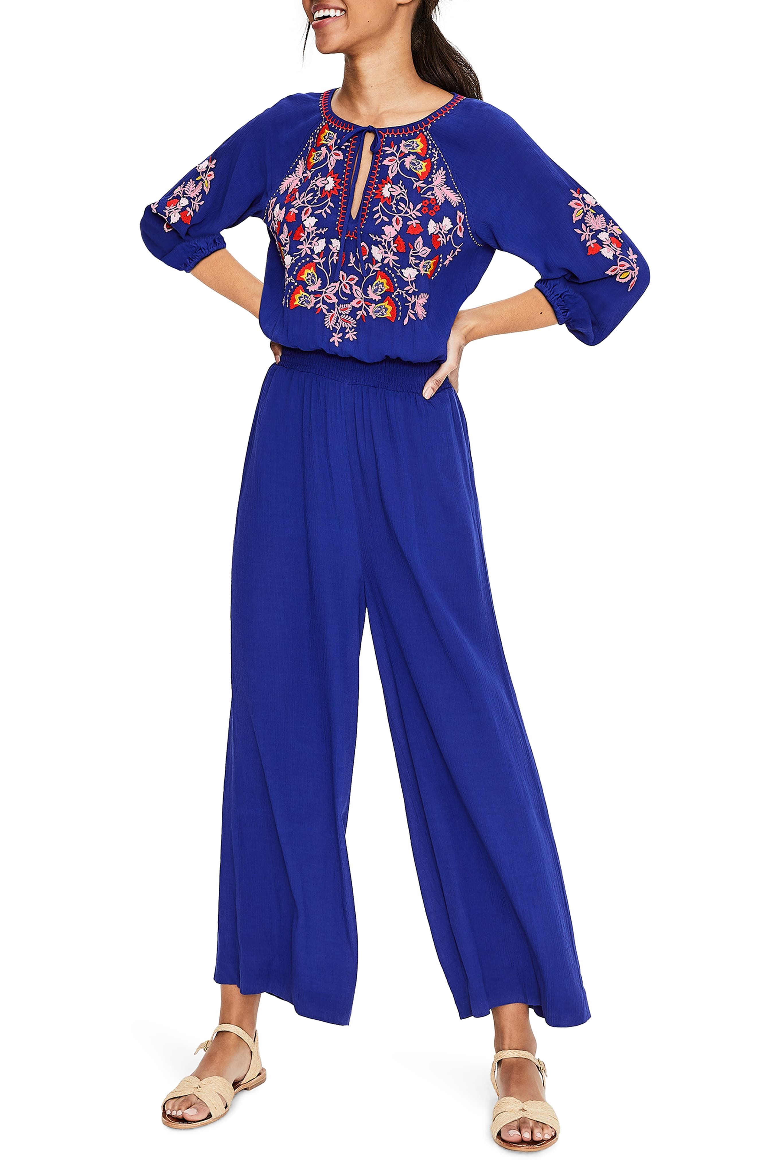 Harlyn floral embroidered store jumpsuit