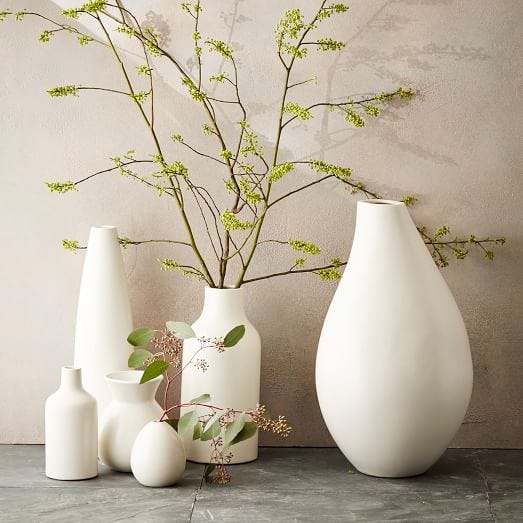 White Ceramic Vases