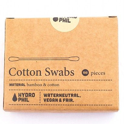 Hydrophil bamboo cotton swabs (100 swabs)