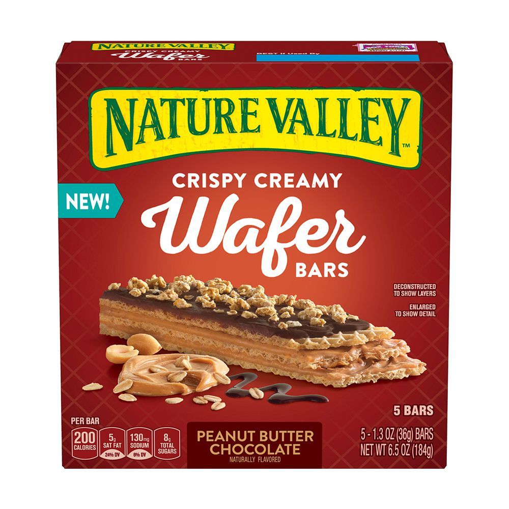 Nature Valley Peanut Butter Chocolate Crispy Creamy Wafer Bars