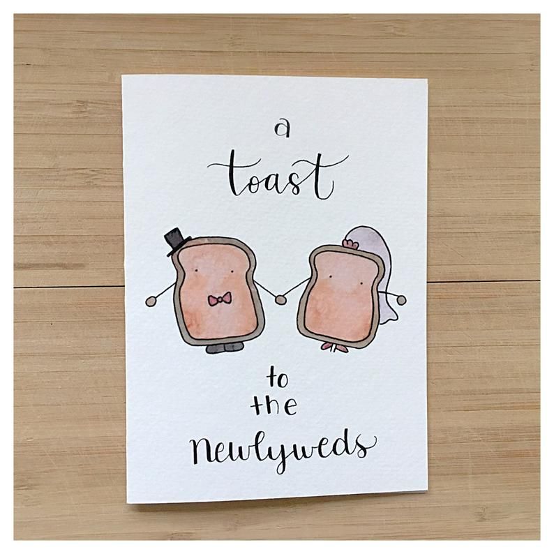 Newlywed Toast Couple Card