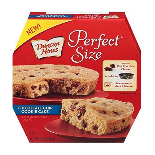 Duncan Hines Perfect Size Chocolate Chip Cookie Cake