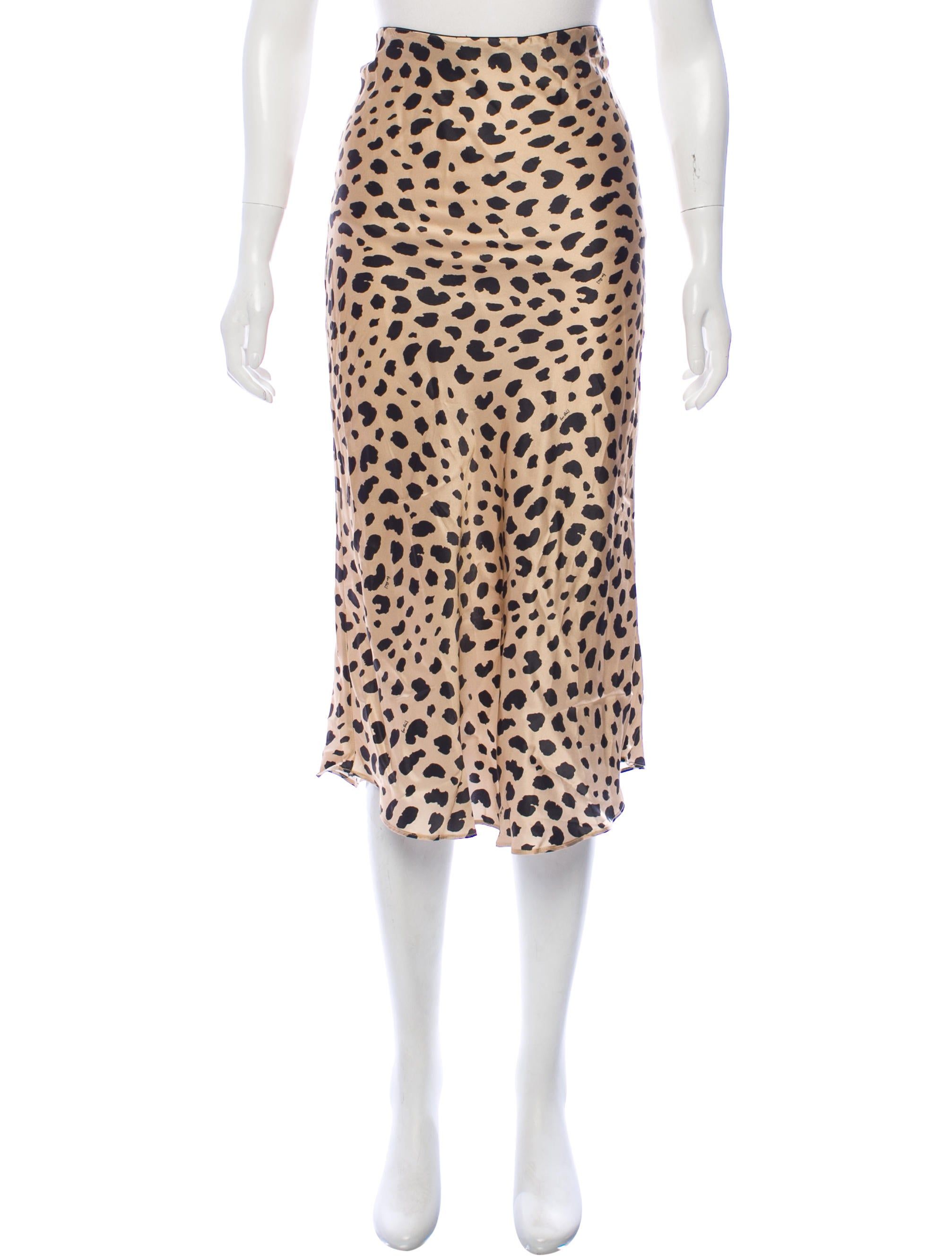 aihihe Women Leopard Printed Midi Skirts High Waisted Elastic Waist Straight Stylish Comfy Fold-Over Flare Long Skirt 
