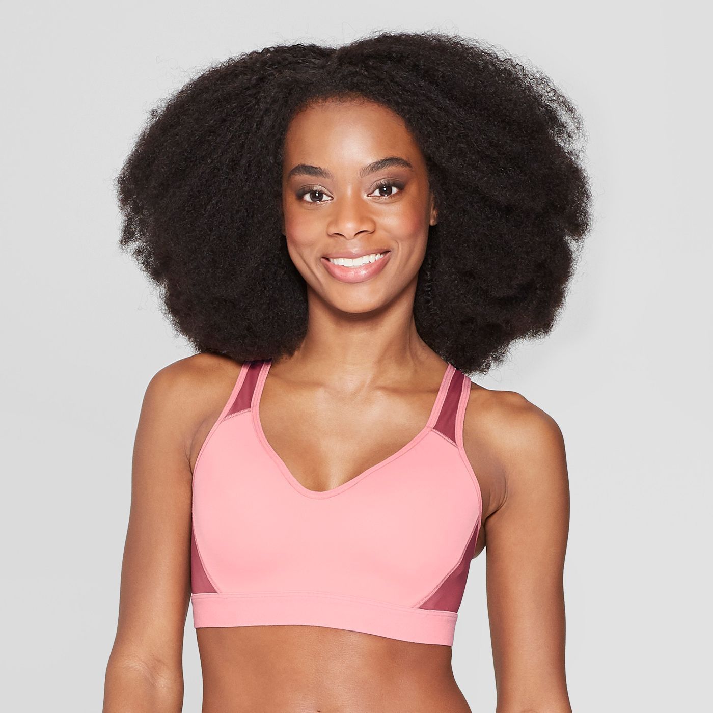 clear strap sports bra target