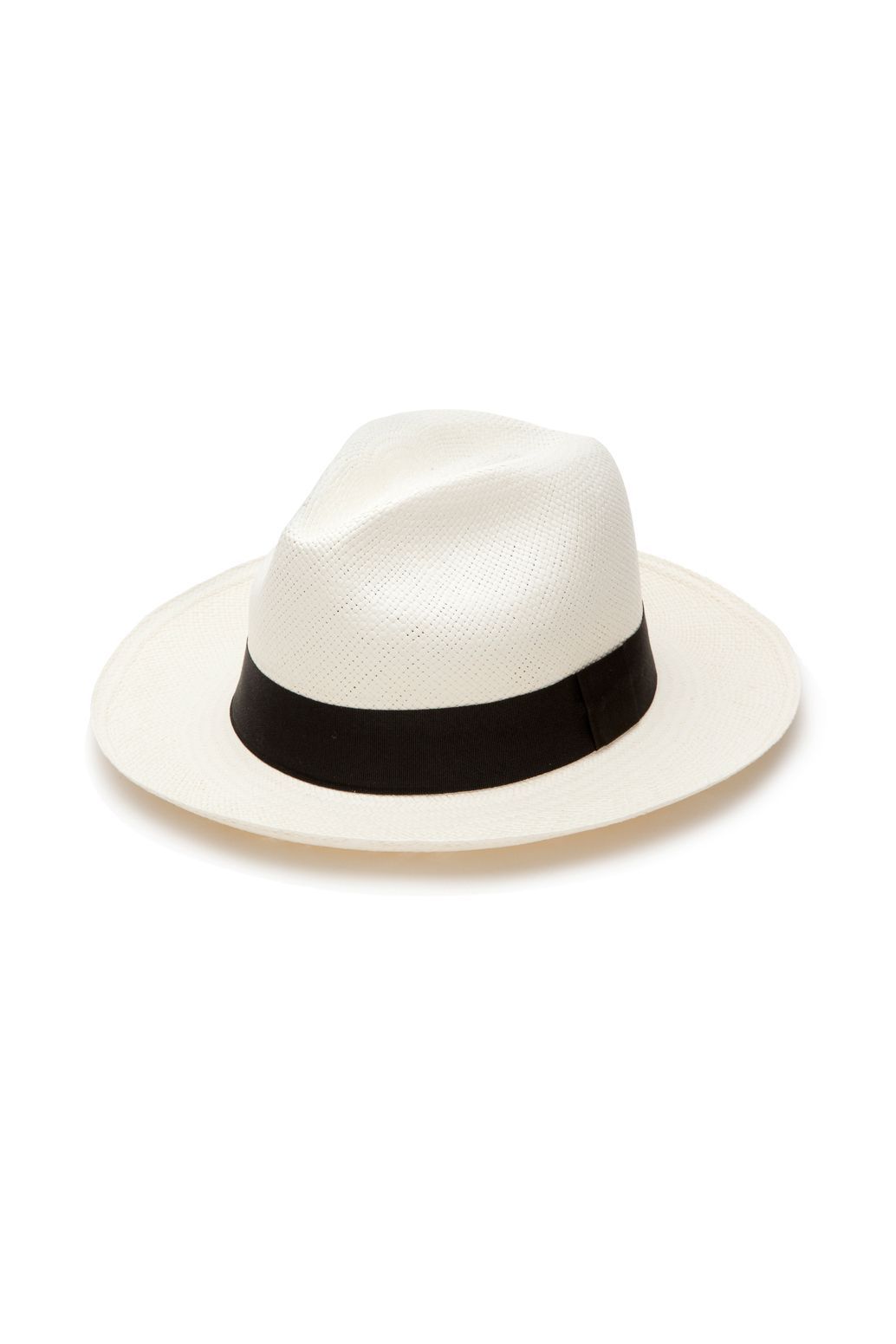 White & Black Panama Hat