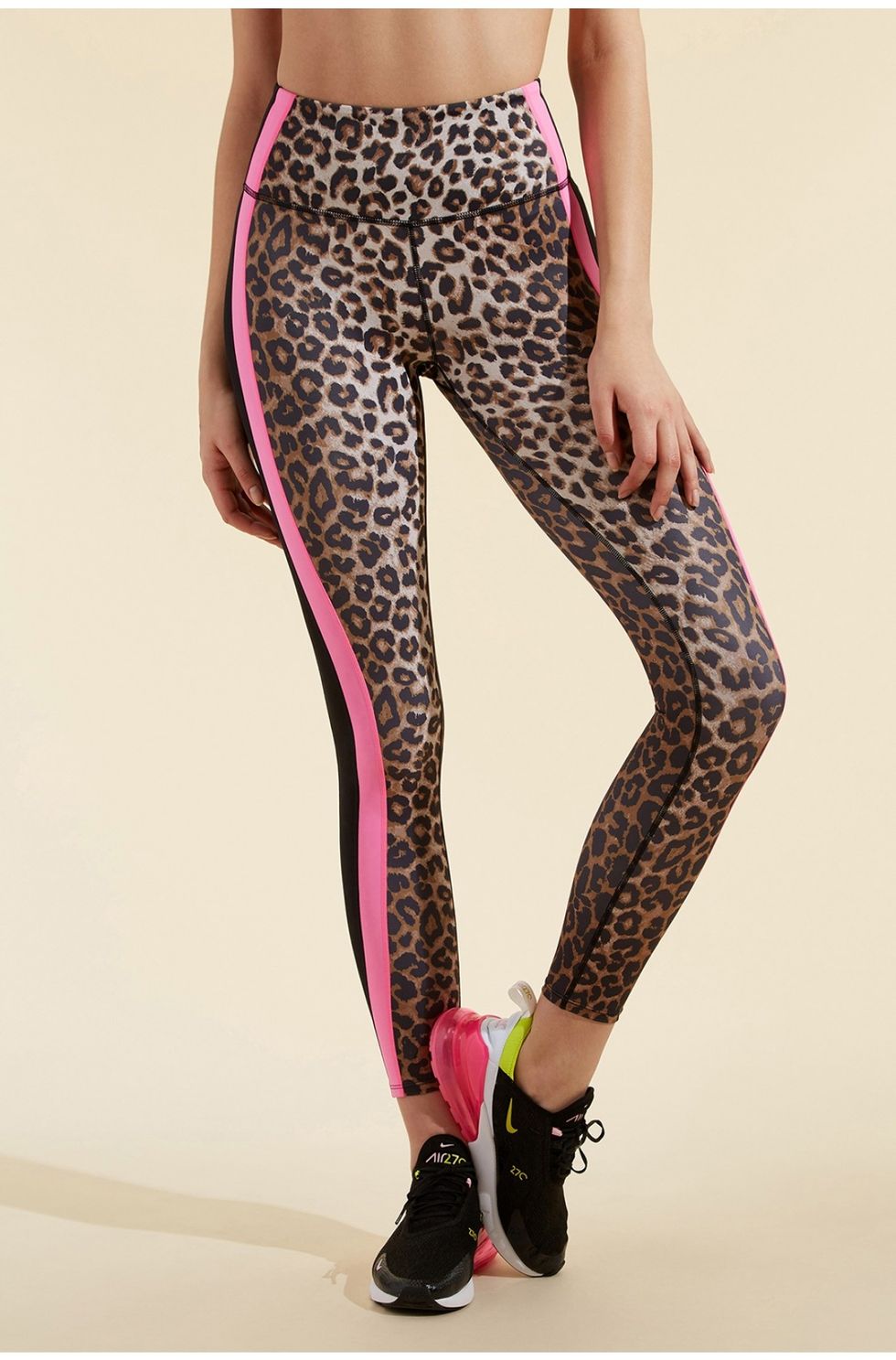 Pink Leopard Leggings Leopard Leggings Pink Metallic Pants