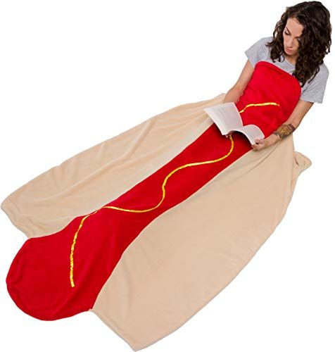 Hot Dog Sleeping Bag Blanket