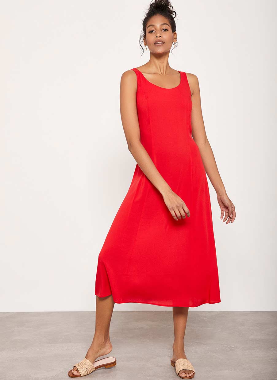 Red Bow Back Dress