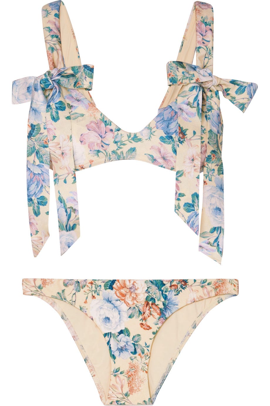 Verity Bow Floral-Print Bikini