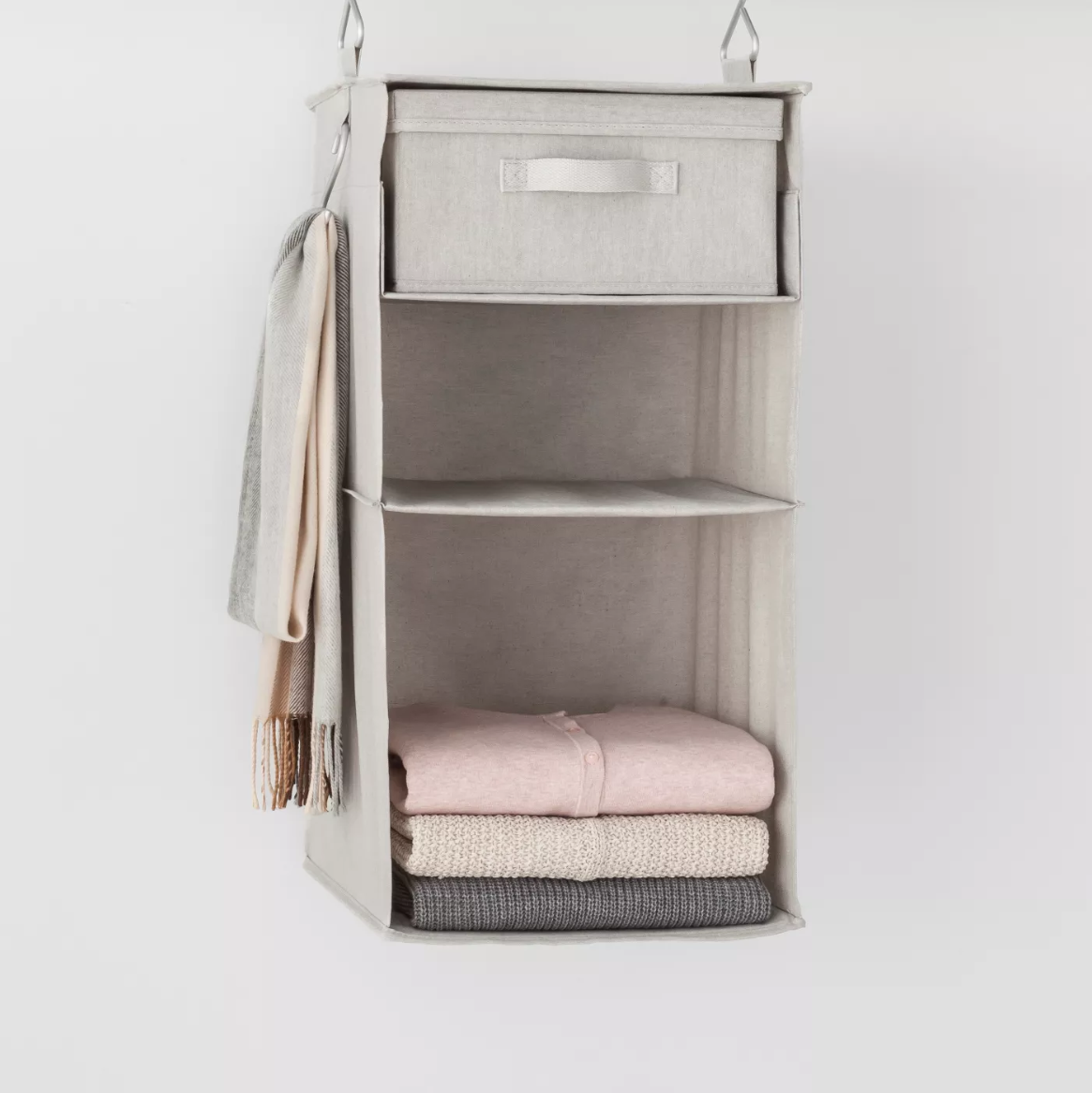 3-Shelf Hanging Fabric Storage Organizer