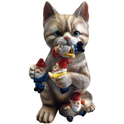 Mischievous Cat Garden Gnome