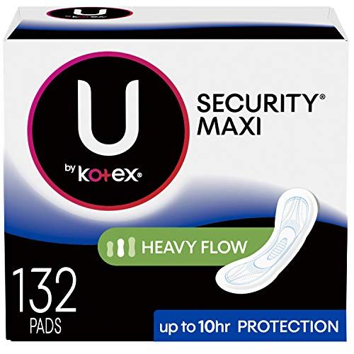 U by Kotex Security Maxi Pads (3 Packs of 44)