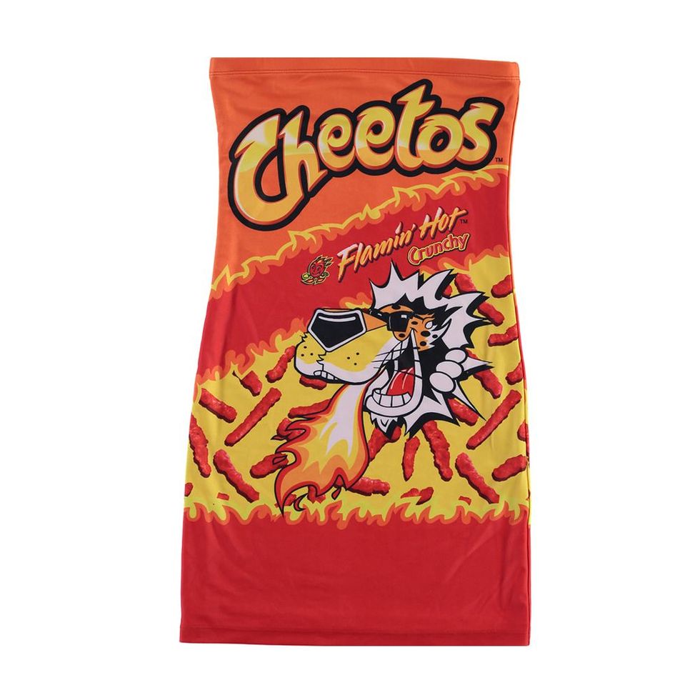 Cheetos Flamin’ Hot Graphic Tube Dress