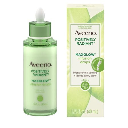 aveeno maxglow positively serums byrdie beautypedia ulta kiwi shinypiece cvs