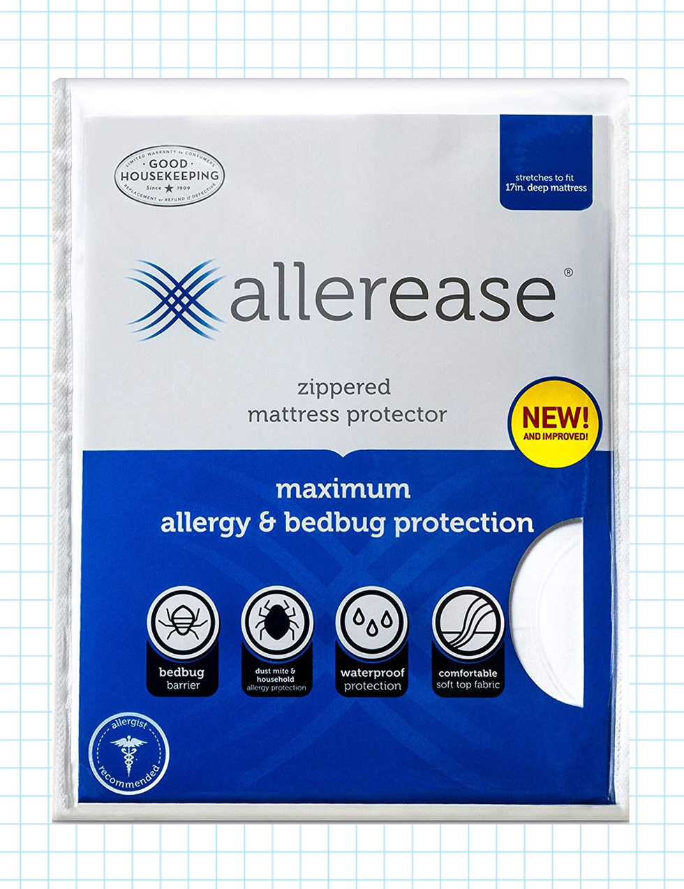 AllerEase Maximum Allergy and Bed Bug Mattress Protector