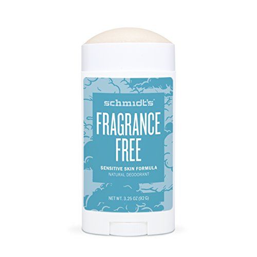 Schmidt's Natural Deodorant for Sensitive Skin - Fragrance-Free, 3.25 ounces. Stick for Women and Men