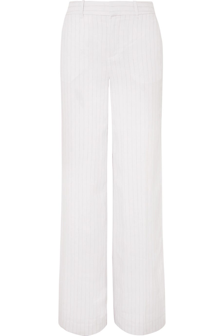 Pinstriped Linen Pants