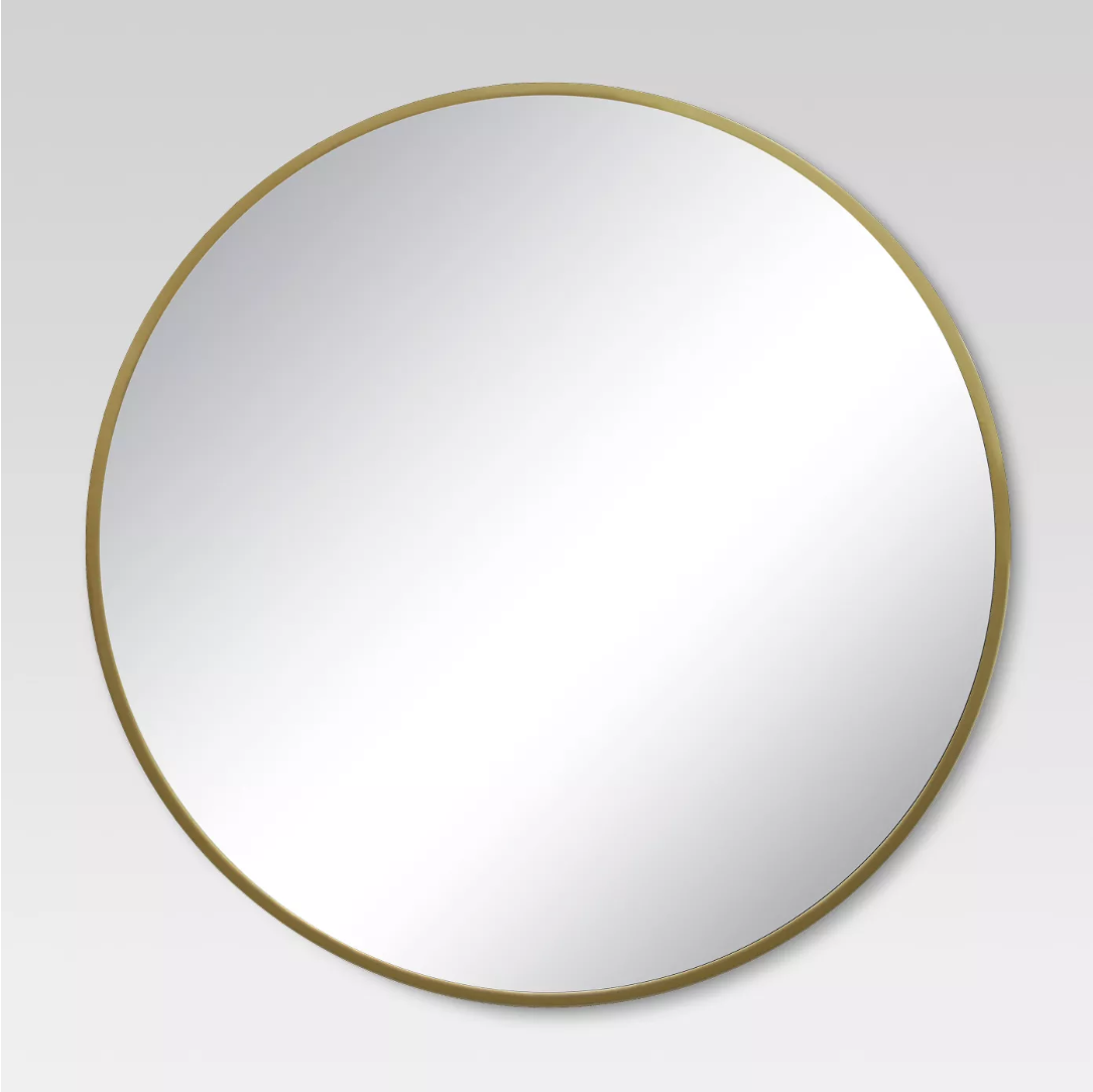 Gold Rimmed Mirror