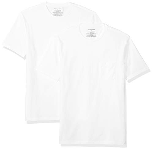 Men's White Slim-Fit Crew T-Shirt