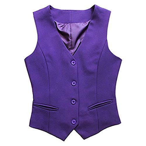 Purple Buttoned Vest 