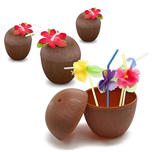 Plastic Coconut Cups 