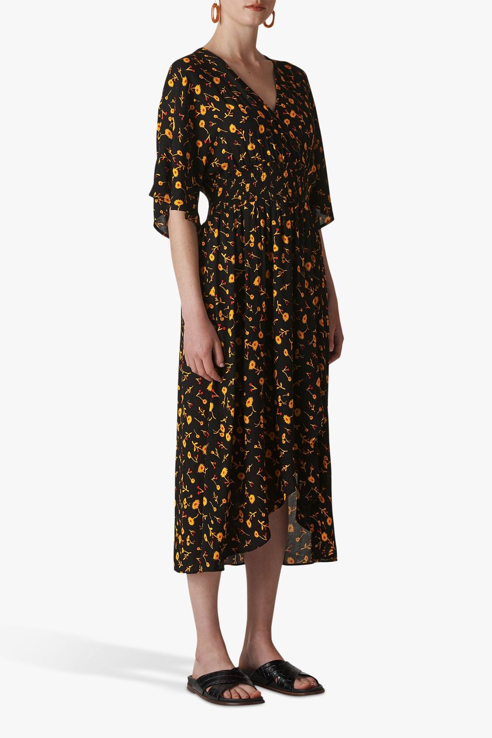 Whistles Aster Floral Wrap Dress