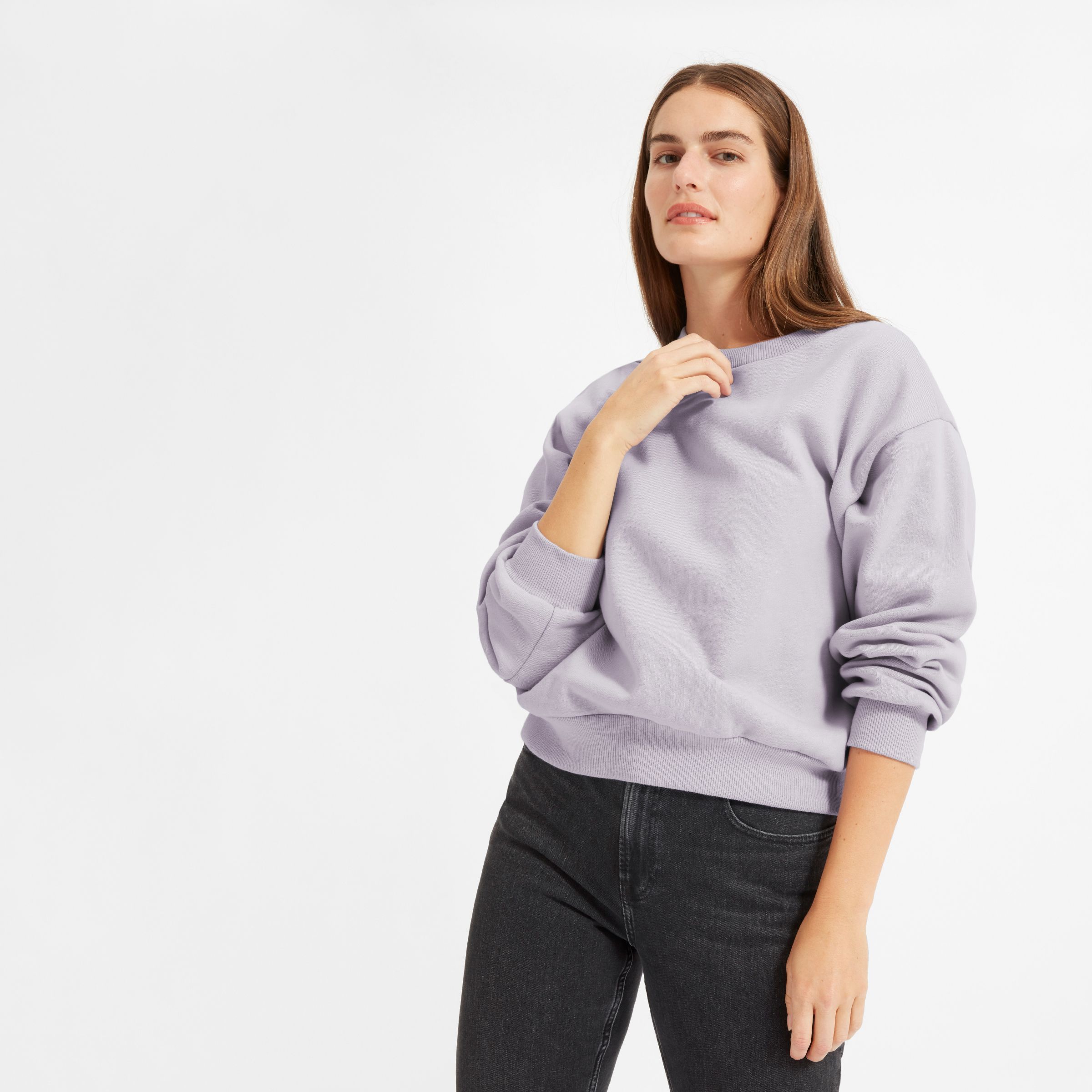 Everlane best sale cropped sweatshirt