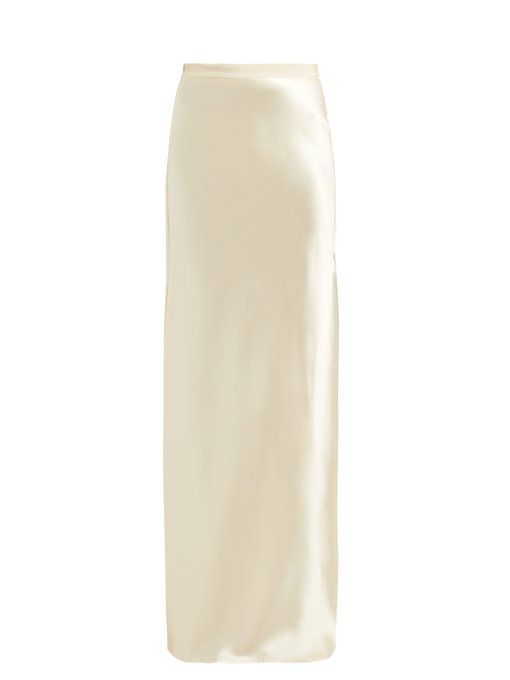 Azalea silk maxi skirt