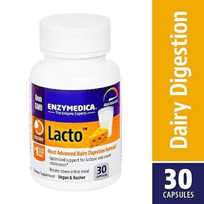 Enzymedica Lacto Complete Dairy Digestion (Vegan & Kosher, 30 Capsules)