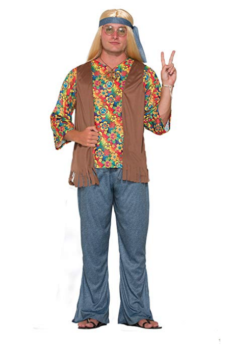 Forum Novelties Kids Peace Lovin Hippie Costume, Multicolor, Large