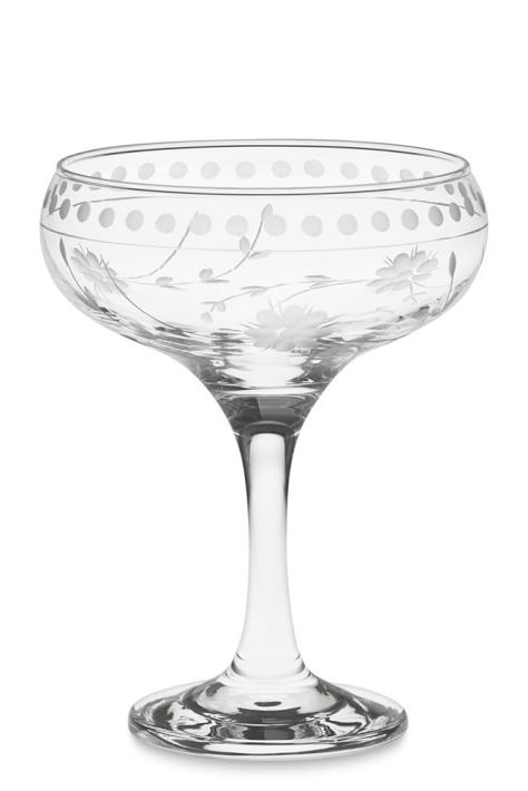 Vintage-Inspired Coupe Wine Glass