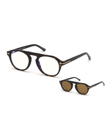 tom ford glasses with magnetic clip on sunglasses