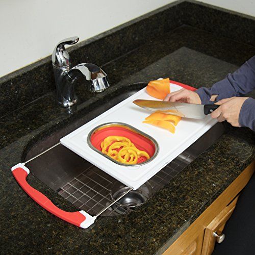 Where Has This Over The Sink Cutting Board Been All Our Lives