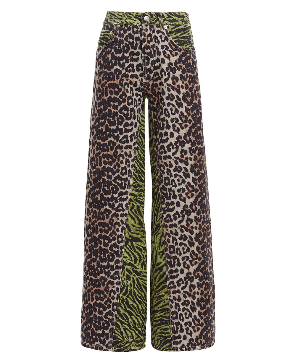 Animal Print Jeans