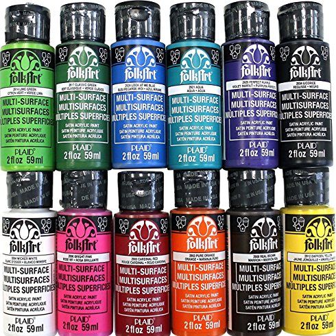 Matte fabric paints for Fabric Painting and Coloring. Large