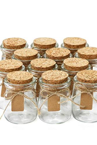 Glass Favor Jars With Cork Lids