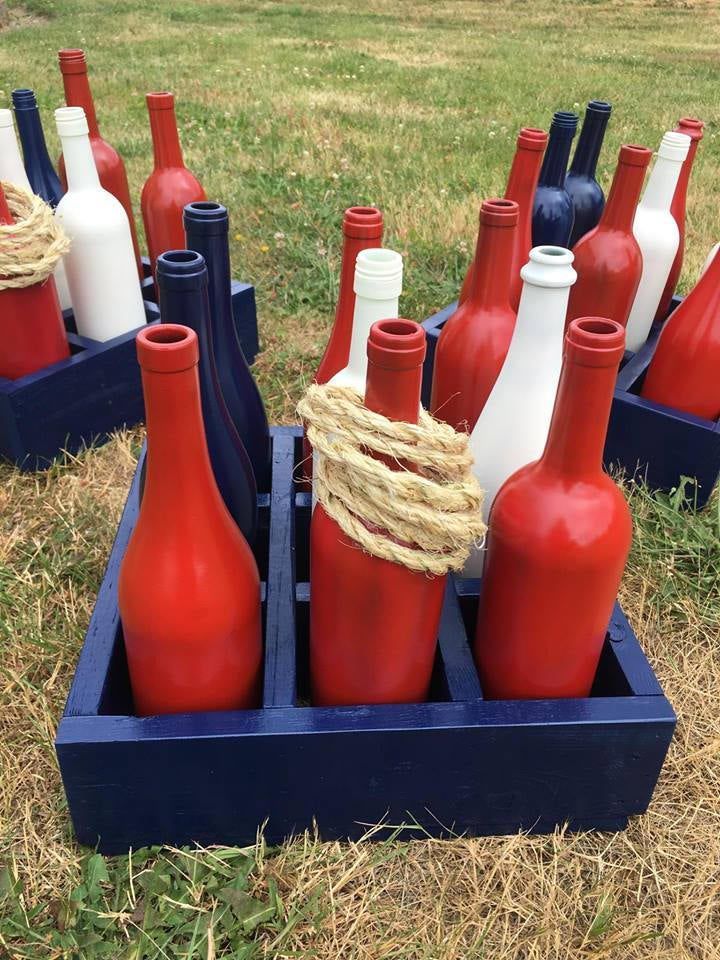Patriotic Wine Bottle Ring Toss