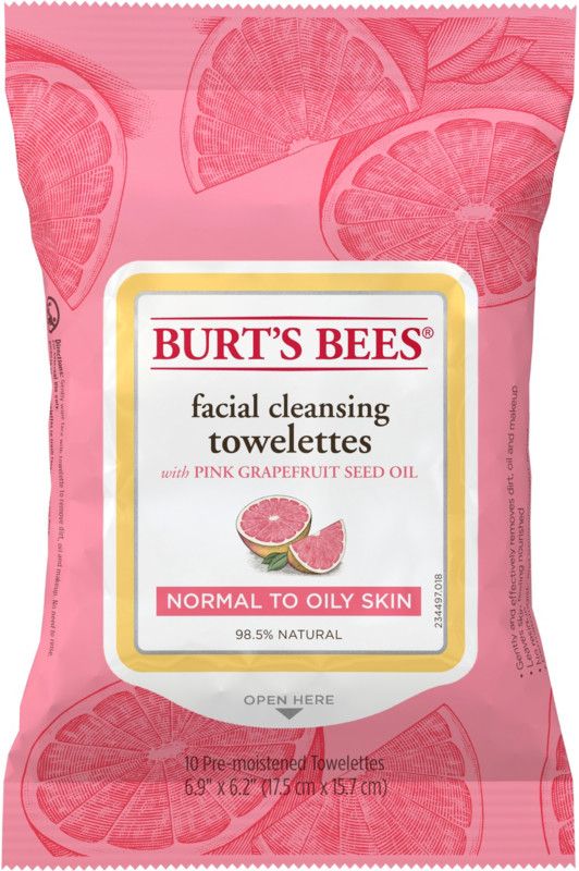 Facial Cleansing Towelettes Pink Grapefruit