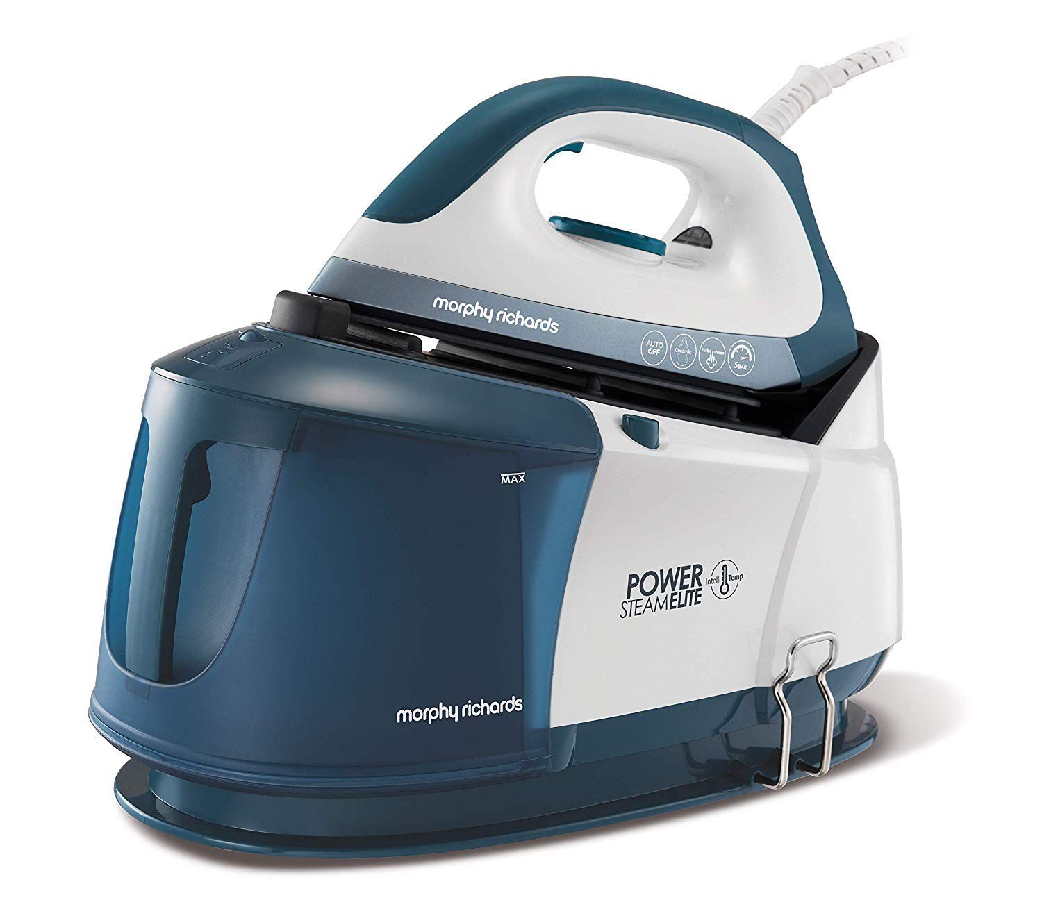 Morphy Richards Morphy Richards Steam Iron Light Glide 100 Blue Corded Compact Ceramic Soleplate 