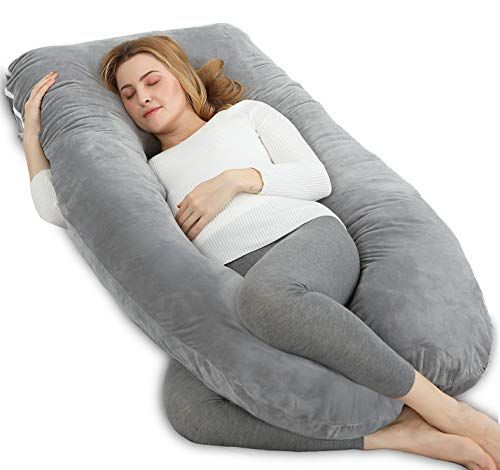 Maternity Pillow - Pregnancy Pillow with Breathable Cotton Cover, Maternity  Pillow for Pregnant Women, and New Nursing Moms, Comfy Pregnancy Pillow for  Sleeping or Watching TV (Jersy Grey, C-Shape) : : Home