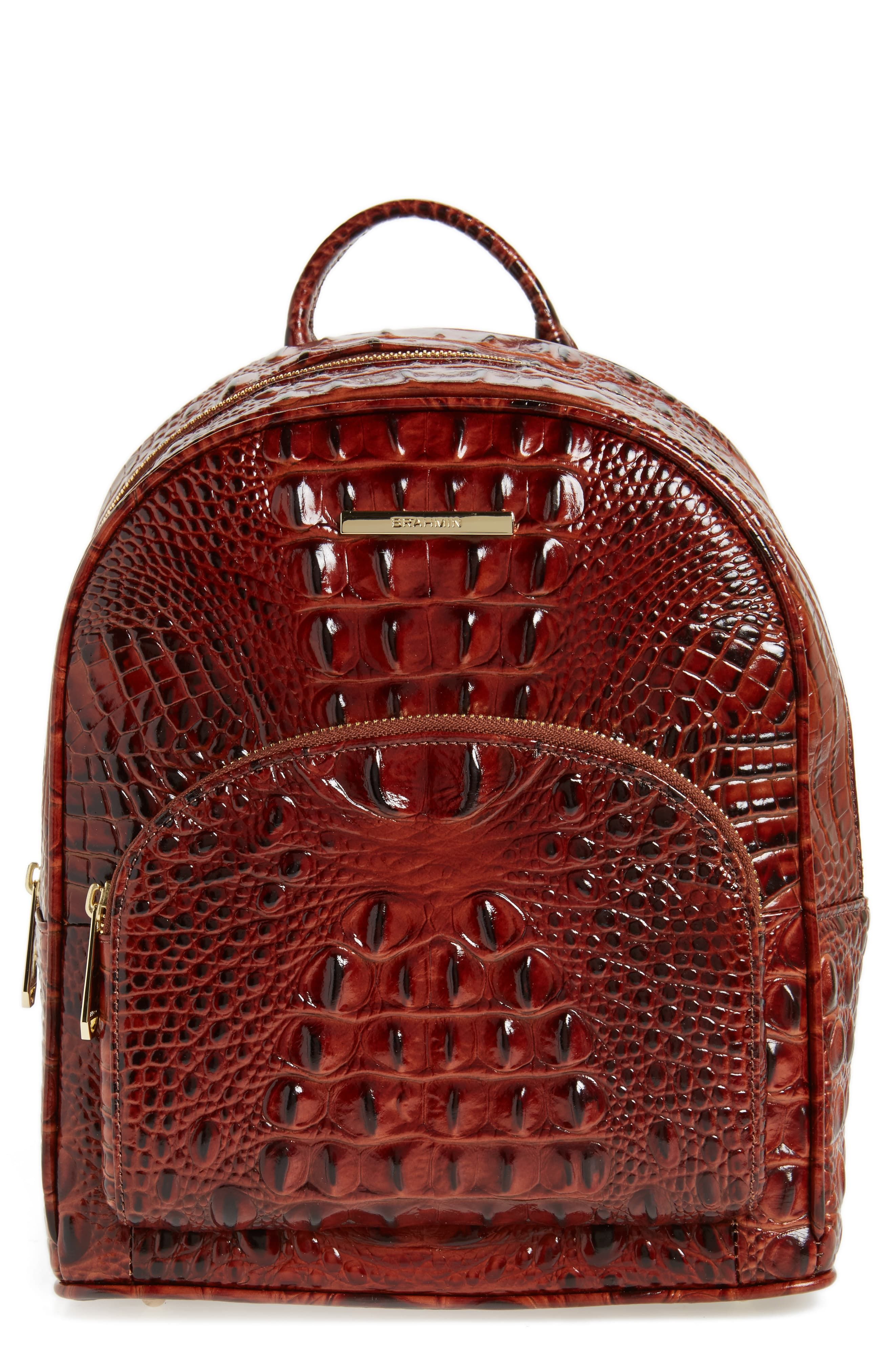 Designer backpack purse leather sale