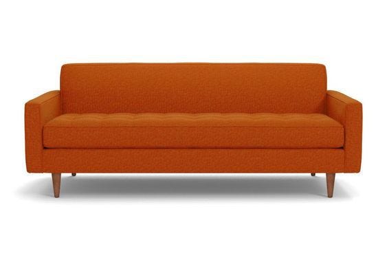 32 Best Orange Sofas - Orange Couches and Orange Leather Sofas