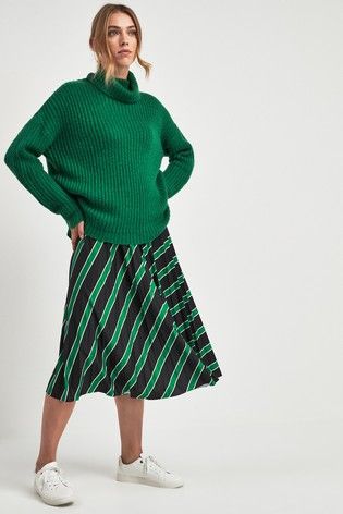 Tesco green mini skirt sale