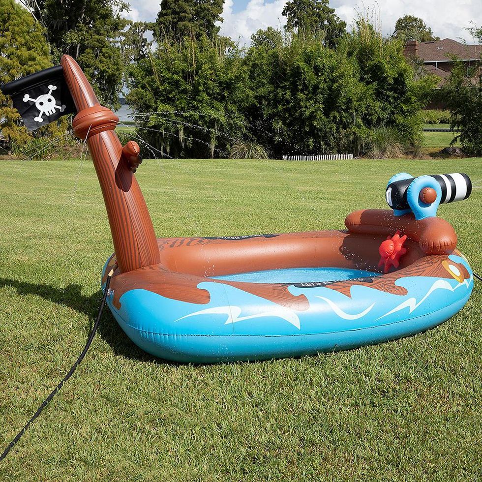Novelty Pool Sprayer Inflatable Pirate Ship