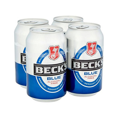 Beck's Blue Alcohol Free Beer 4 x 330ml