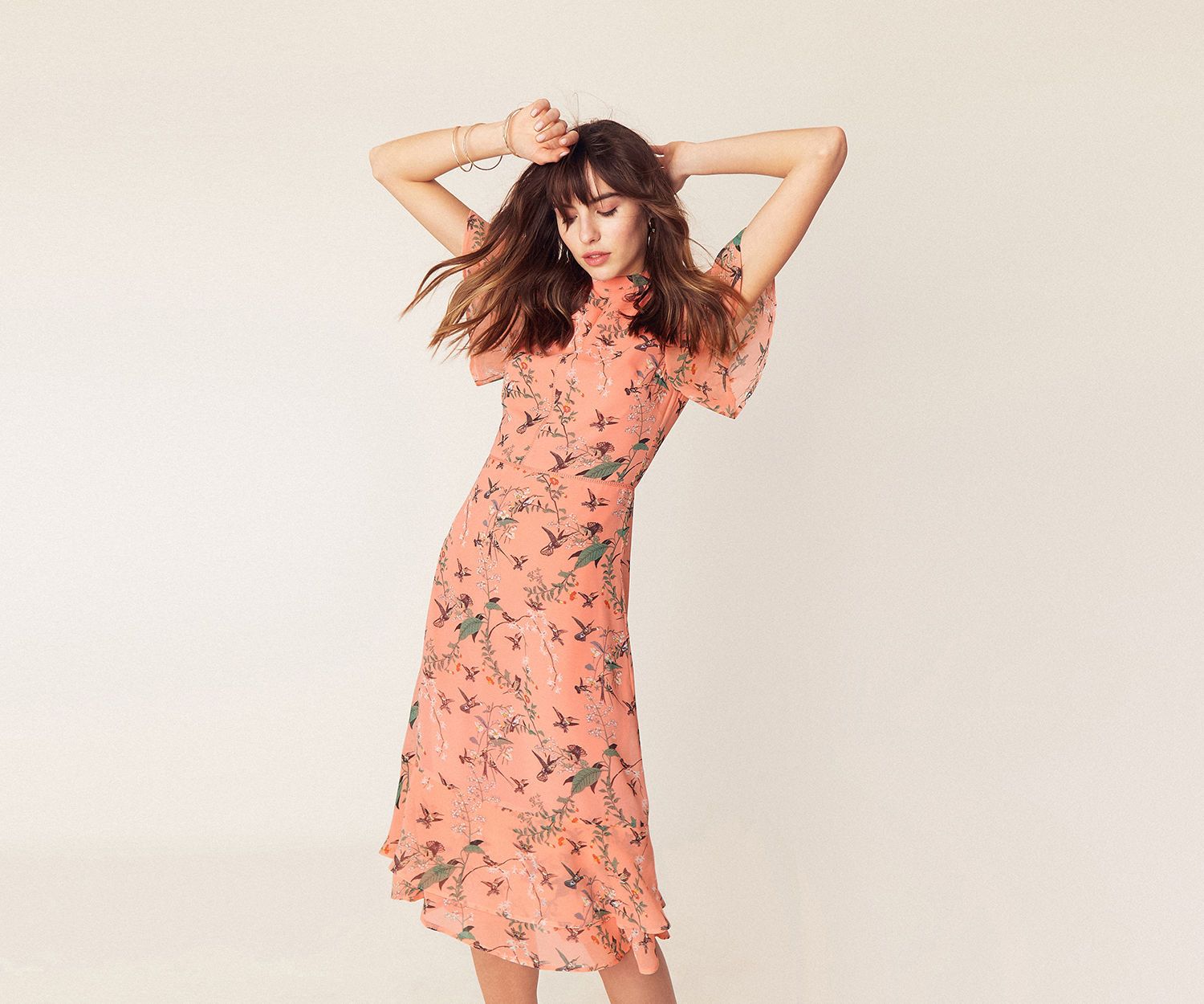 Oasis mellow meadow clearance dress