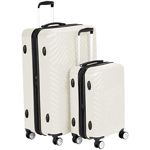 Amazon Basics 2-Piece Geometric Expandable Spinner Suitcase Set