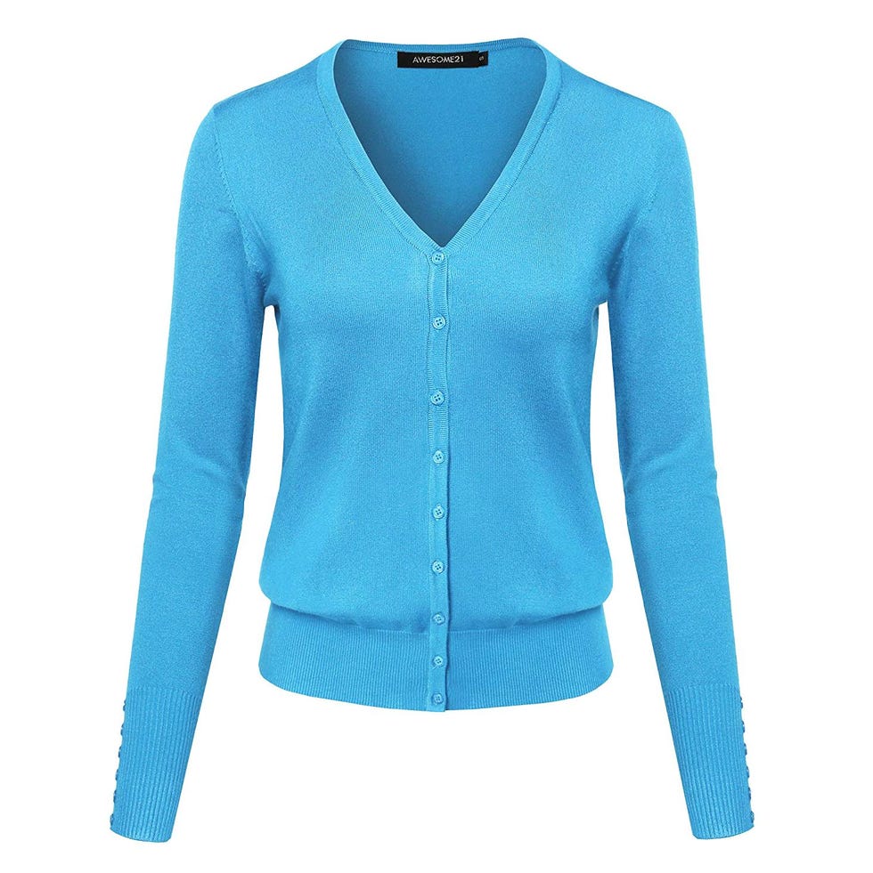 Blue Button Cardigan